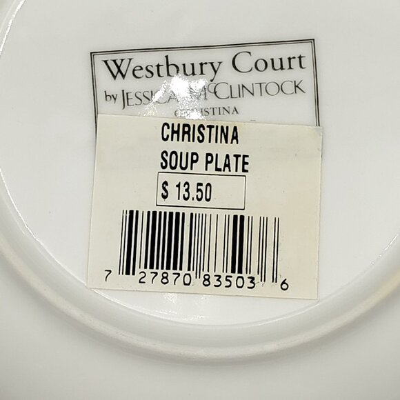 Westbury Court Christina Rim Soup Bowls Jessica McClintock Floral China Bowls - Picture 9 of 9
